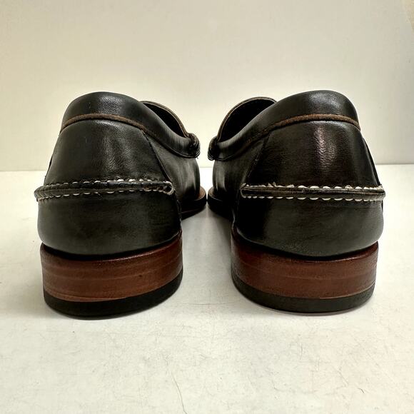 NEW HEELS Rancourt & Co. x Awake NYC Beefroll Penny Loafers Hunter Green RARE 9 - Picture 7 of 12